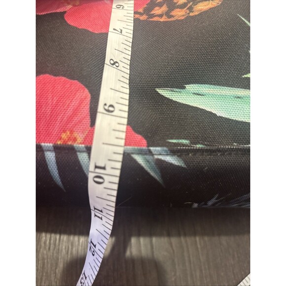 Herschel Supply Co Strand Duffle Tote Bag Pineapple Flowers Black NWOT - Picture 5 of 11